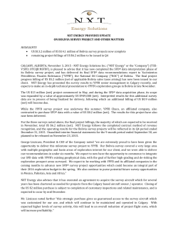 NXT ENERGY PROVIDES UPDATE ON BOLIVIA SURVEY