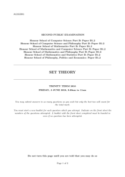 SET THEORY