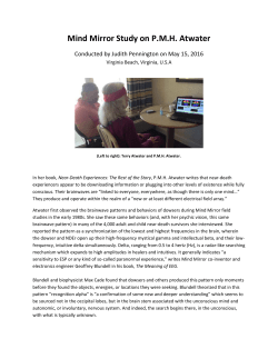 Mind Mirror Study on PMH Atwater - Institute for the Awakened Mind