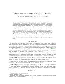 Computable structures in generic extensions
