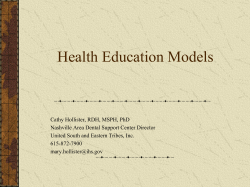 Health Education Models