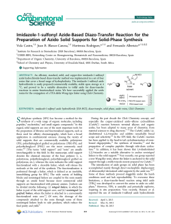 Imidazole-1-sulfonyl Azide-Based Diazo