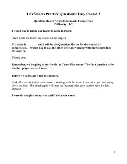 LifeSmarts Practice Questions: Easy Round 2