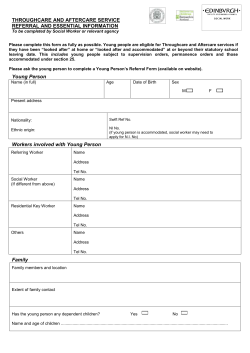 throughcare and aftercare service