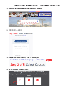 DAY OF CARING 2017 INDIVIDUAL/ TEAM SIGN UP INSTRUCTIONS