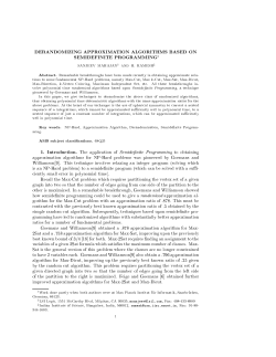derandomizing approximation algorithms based on semidefinite