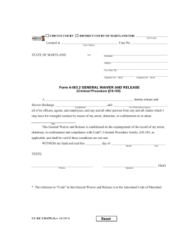 Form 4-503.2 GENERAL WAIVER AND RELEASE