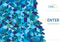 2013 AnnuAl RepoRt - Universal Service Administrative Company
