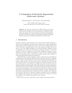 A Comparison of Succinctly Represented Finite-state