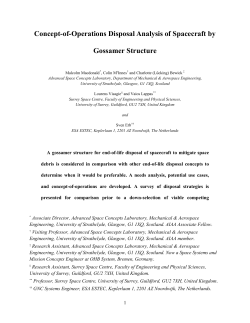 Needs Assessment of Gossamer Structures in