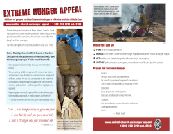 Extreme Hunger Appeal - The United Church of Canada
