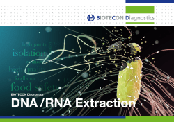 DNA / RNA Extraction - BIOTECON Diagnostics