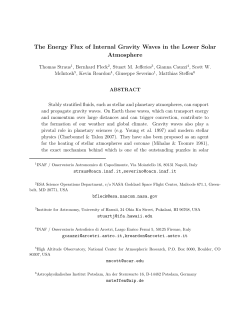 The Energy Flux of Internal Gravity Waves in the