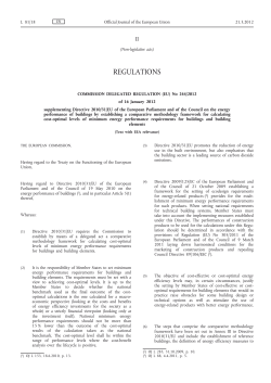 No 244/2012 of 16 January 2012 supplementing Directive 2010/31
