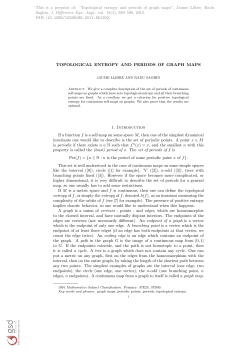 TOPOLOGICAL ENTROPY AND PERIODS OF GRAPH MAPS 1
