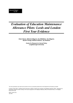 CONTENTS - Department for Education