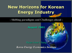 New Horizons for Korea