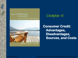 Consumer Credit: Advantages, Disadvantages, Sources, and Costs