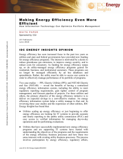 Making Energy Efficiency Even More Efficient
