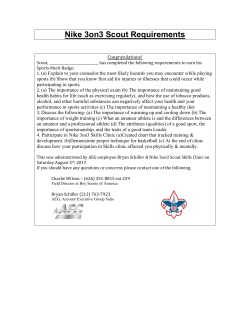 Nike 3on3 Scout Requirements