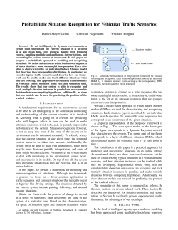Probabilistic Situation Recognition for Vehicular Traffic Scenarios