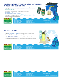May 2014: Recycling Conserves Water