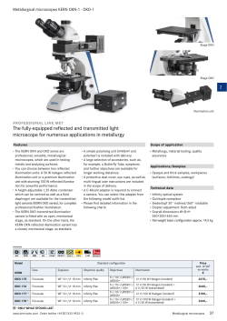 The fully-equipped reflected and transmitted light