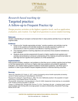 Targeted practice