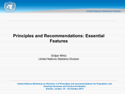 PPT - United Nations Statistics Division