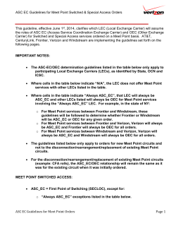 ASC EC Guidelines for Meet Point Orders