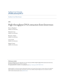High-throughput DNA extraction from forest trees