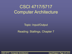 CSCI 4717/5717 Computer Architecture