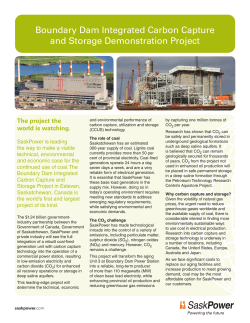 Boundary Dam Integrated Carbon Capture and Storage