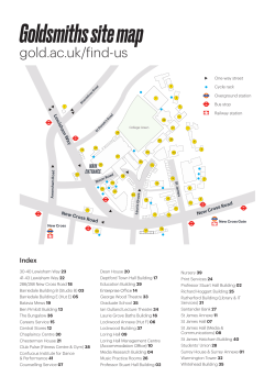 Goldsmiths site map