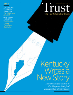 How Pew helped leaders in the Bluegrass State find agreement on