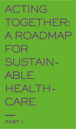 ACTING TOGETHER: A ROADMAP FOR SUSTAIN