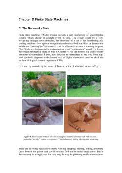 Chapter D Finite State Machines