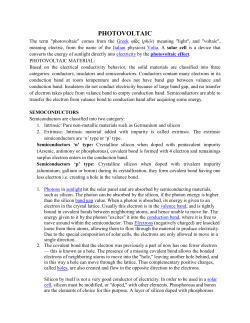 The schematic symbol of a solar cell