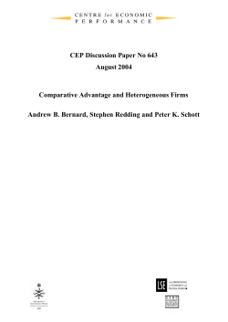 Comparative Advantage and Heterogeneous Firms