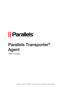 Parallels Transporter&reg; Agent