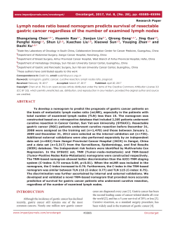 Lymph nodes ratio based nomogram predicts