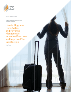 How to Upgrade Hotel Sales and Revenue Management Incentive