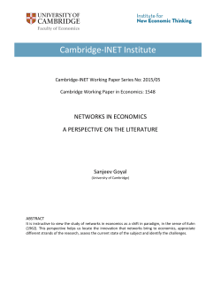 Quick links - The Cambridge-INET Institute