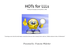 HOTS for Low Language Learners