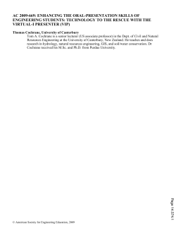 Enhancing The Oral Presentation Skills Of Engineering