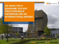 De didactisch bekwame docent