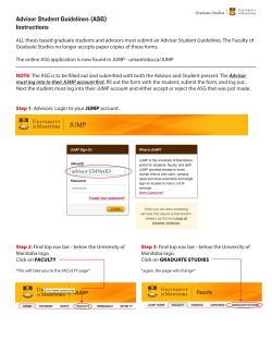 Advisor Student Guidelines