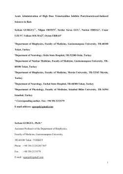 Acute Administration of High Dose Trimetazidine Inhibits