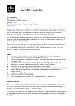Board of Directors Position