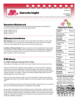 Lincoln Light Important Dates